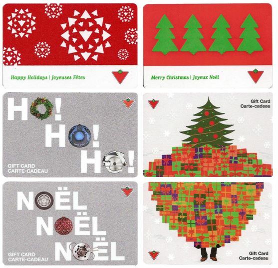 VAR - Xmas - Canadian Tire Gift Cards - U PICK FROM LIST - Collecting Only