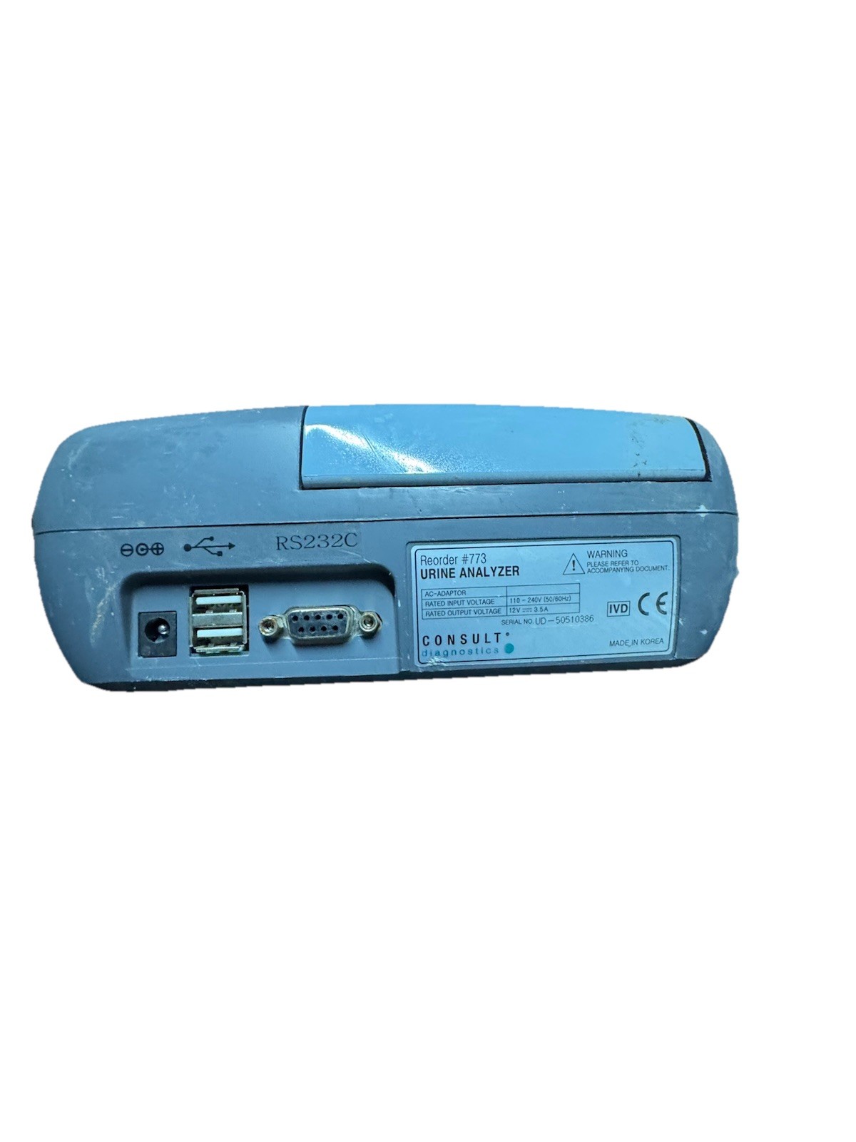 Consult Diagnostics Uro-Quick TG-Analyzer Urine Analyzer System Plug & Play