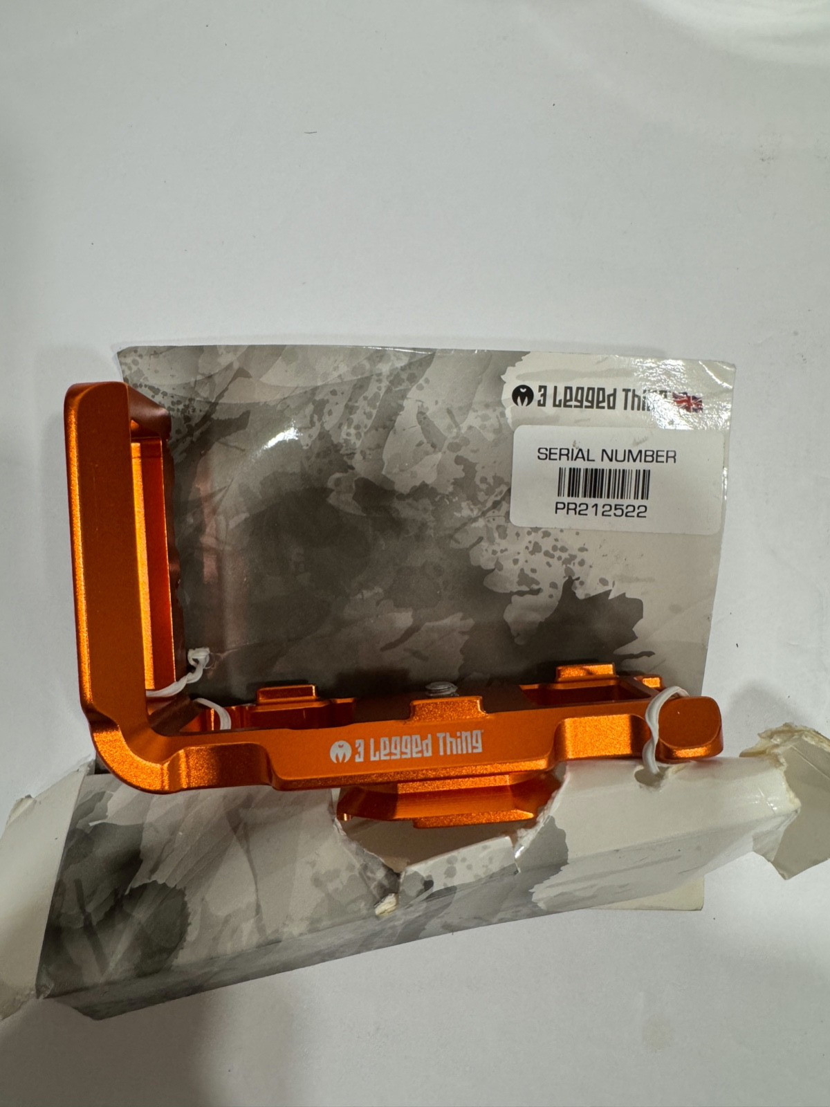 3 Legged Thing Zayla Dedicated L-Bracket Arca Swiss Compatible L-Bracket, Orange