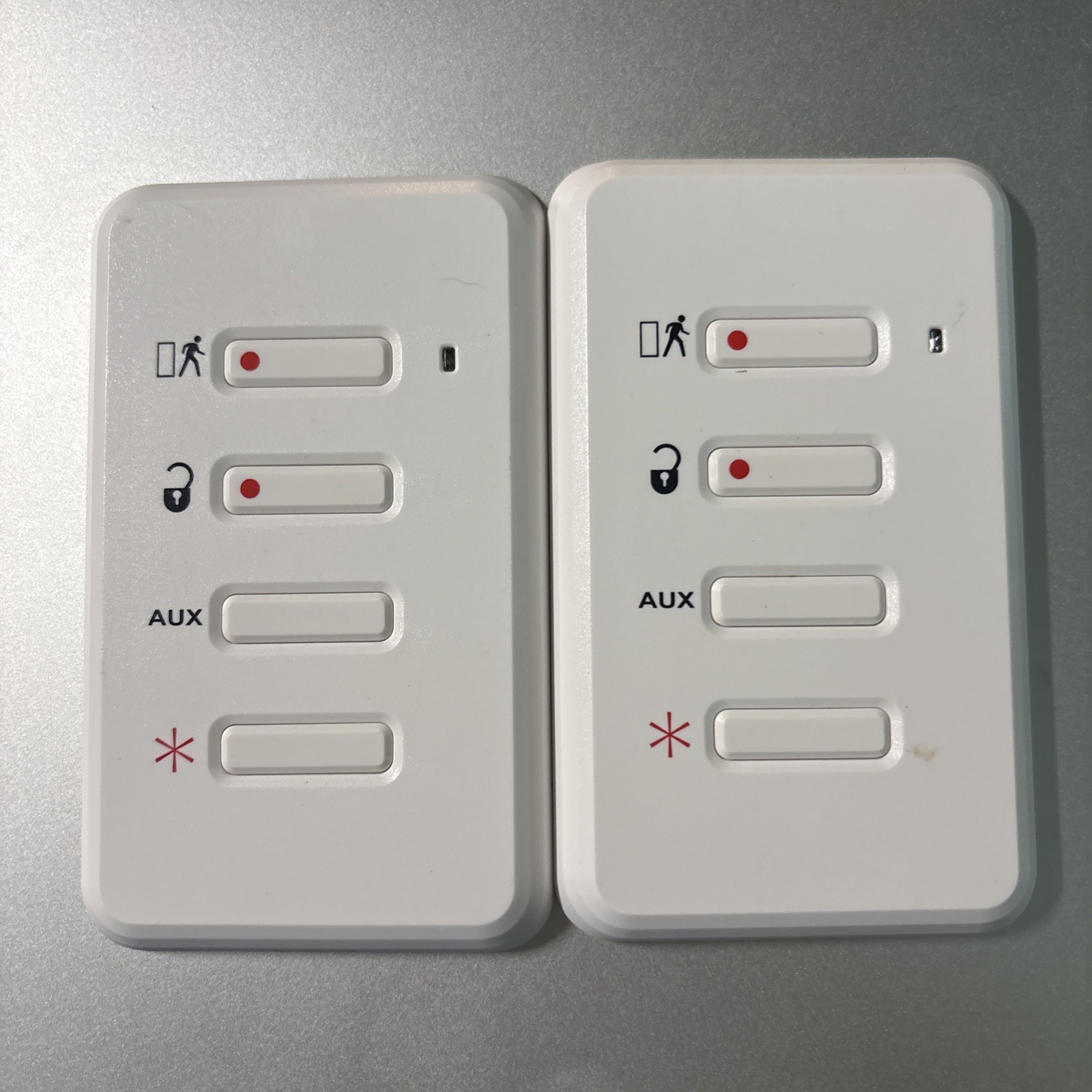 GE TX-3030-01-1 4-Button Flat Wall Wireless Touchpad Lot Of 2 Used