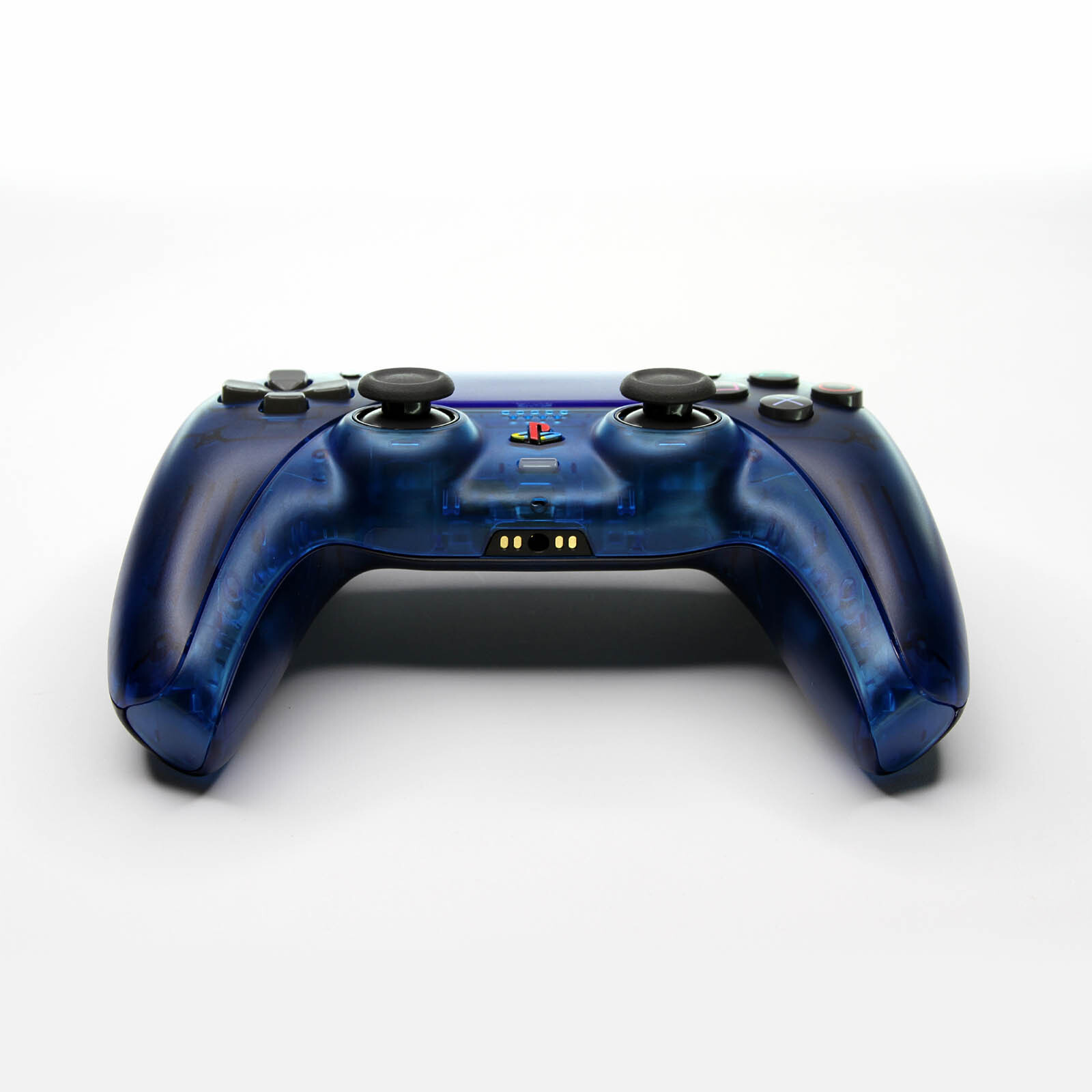 PS2 Clear Ocean Blue Killscreen x Sony DualSense Retro PS5 Controller Clicky