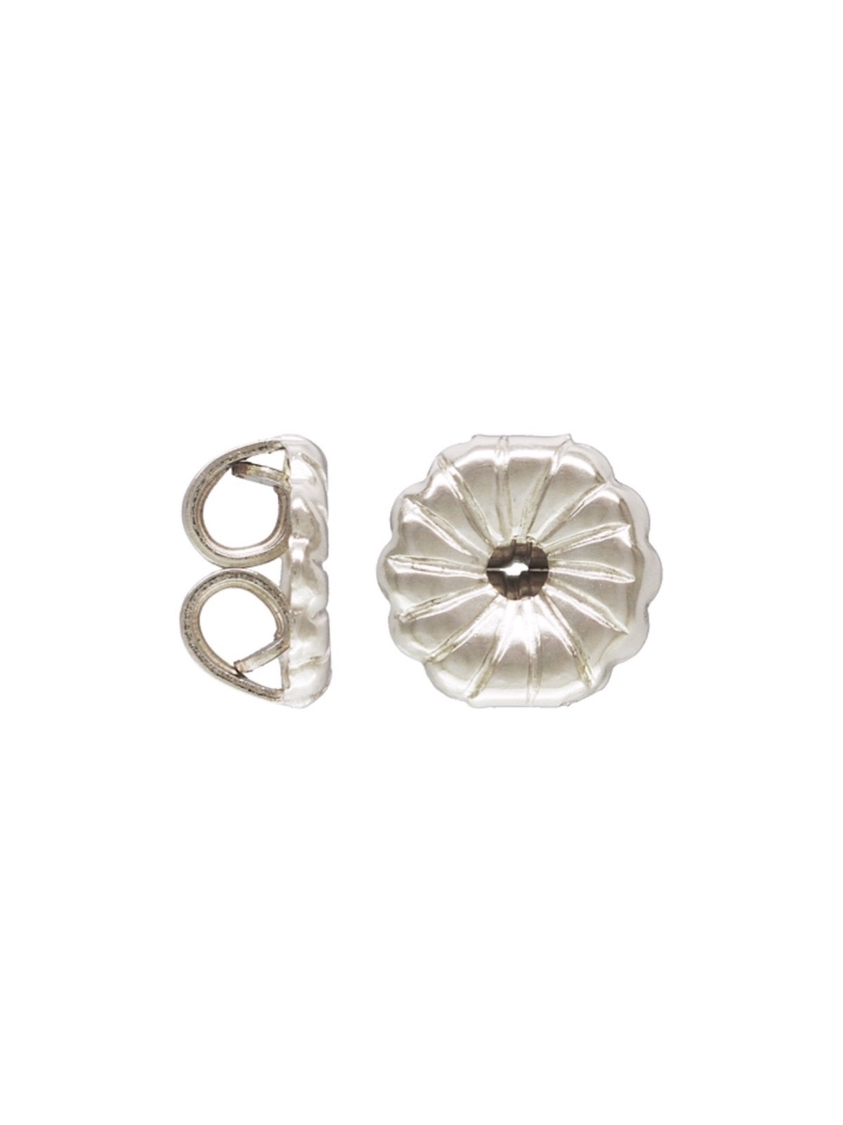 8pcs 5mm 925 Sterling Silver Premium Swirl Earring Backs for Studs Secure Fit