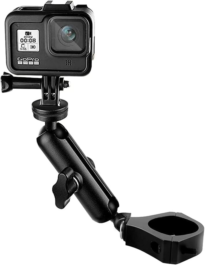 Utv Atv Camera Mount Holder For Gopro 360 Rotation Roll Bar Compatible All Mo...