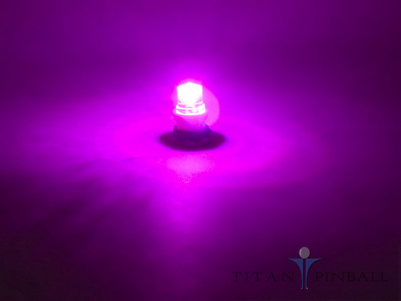(10 Pack) - 6.3 Volt LED Bulb Concave 555 Wedge Base (T10) Pinball - RED
