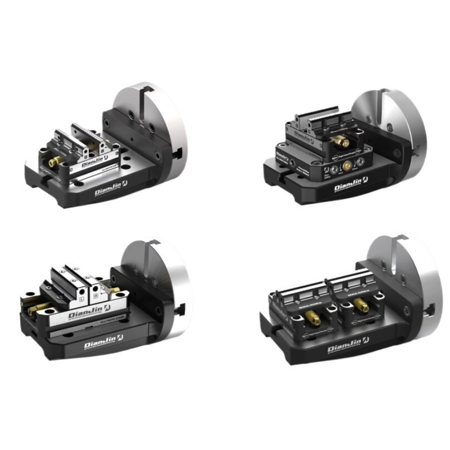 Single-sided bridge plate L block 170-200 / 5-axis 0-point self-centering vise