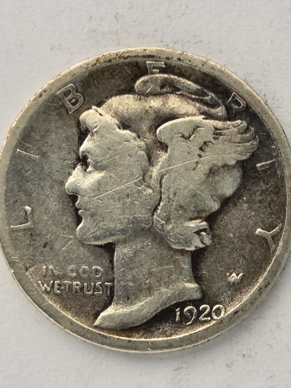 1920-D United States, Mercury Head Dime (#2)