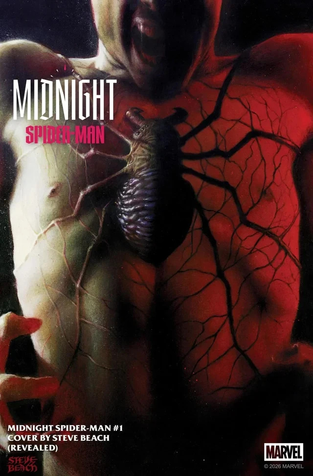 MIDNIGHT SPIDER-MAN #1 STEVE BEACH COVER **PREORDER 10/07/26** HOT! NEW UNIVERSE