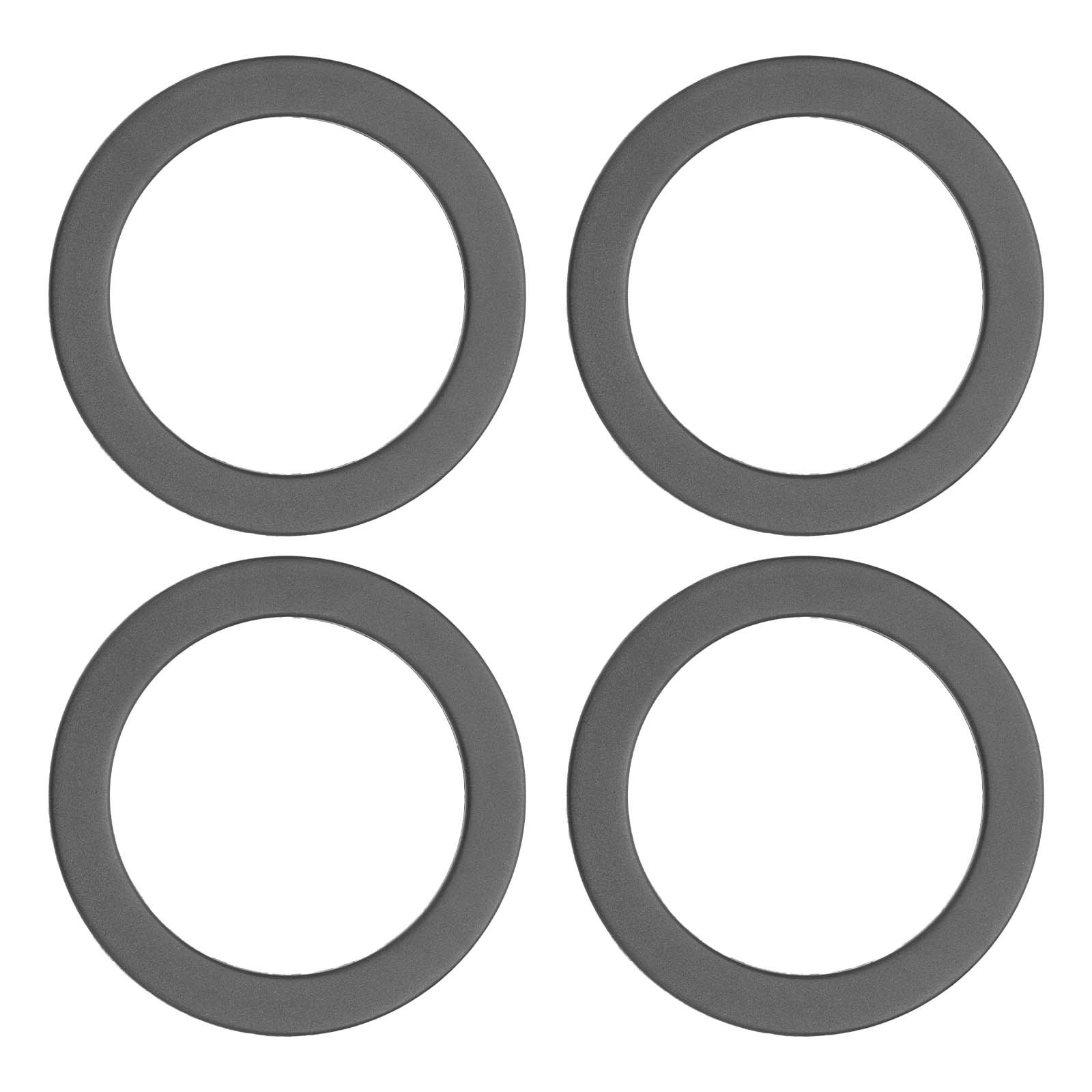Universal Plastic Magnetic Adapter Ring, 4 Pcs Sticker Ring, Black