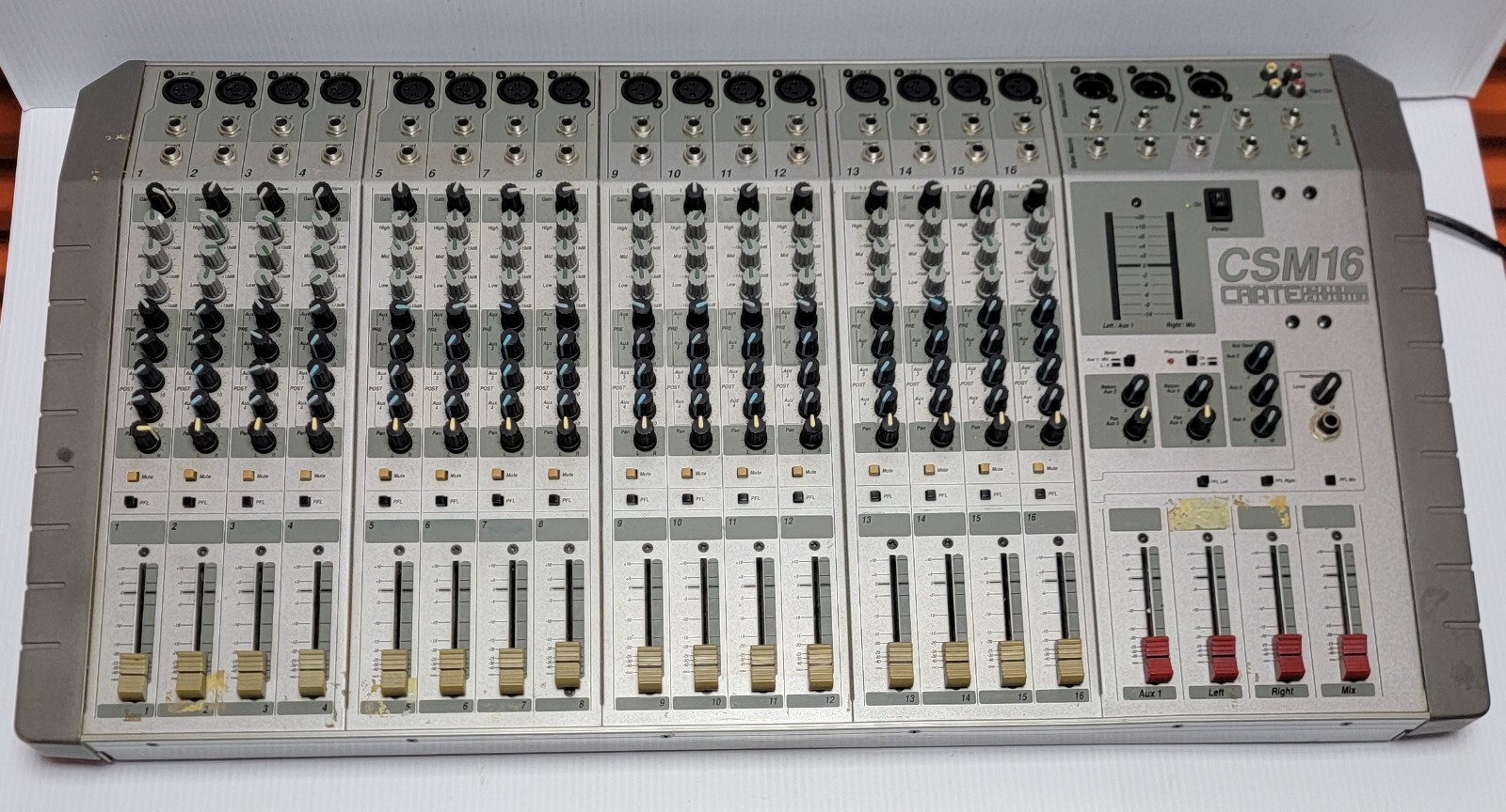 RARE Crate Pro Audio CSM16 16-Channel Mixer - Tested And Works