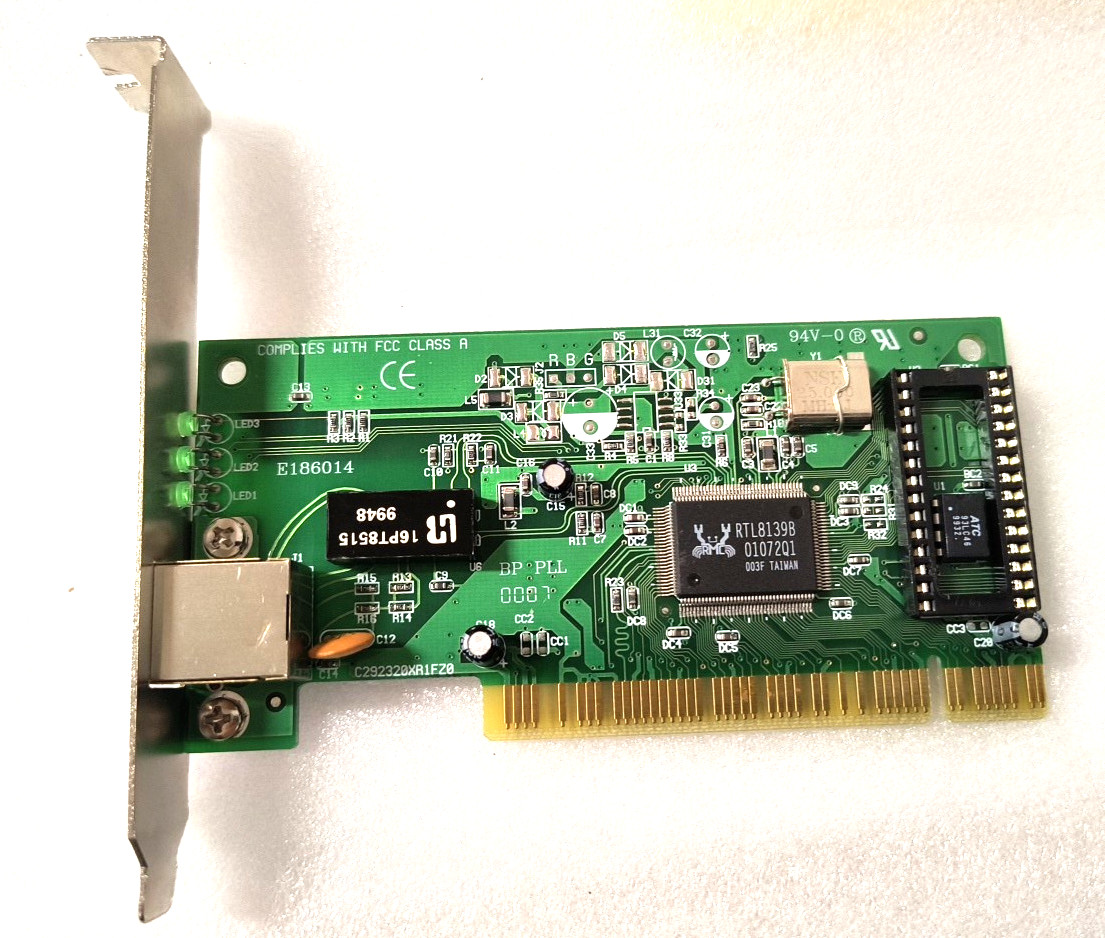 NEW ACER ALN-325C PCI 10/100 RJ45 FAST ETHERNET CARD RM4-BIN55
