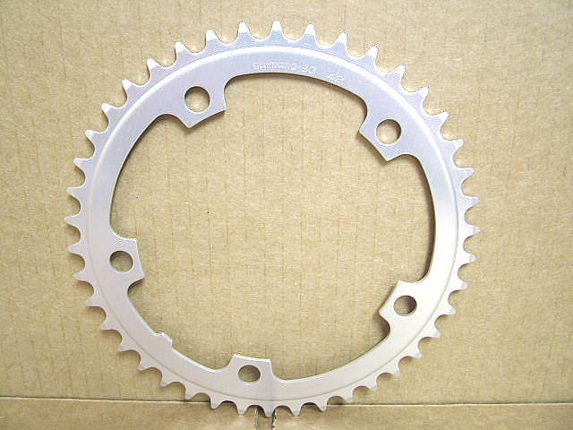 New-Old-Stock Shimano SuperGlide (First Generation) Chainring..42T and 130mm BCD