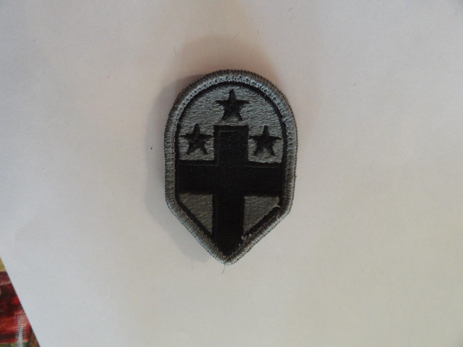 PATCH MILITARY SHOULDER 332ND MEDICAL BRIGADE DIGITAL  ACU HOOK LOOP BACK ACUS