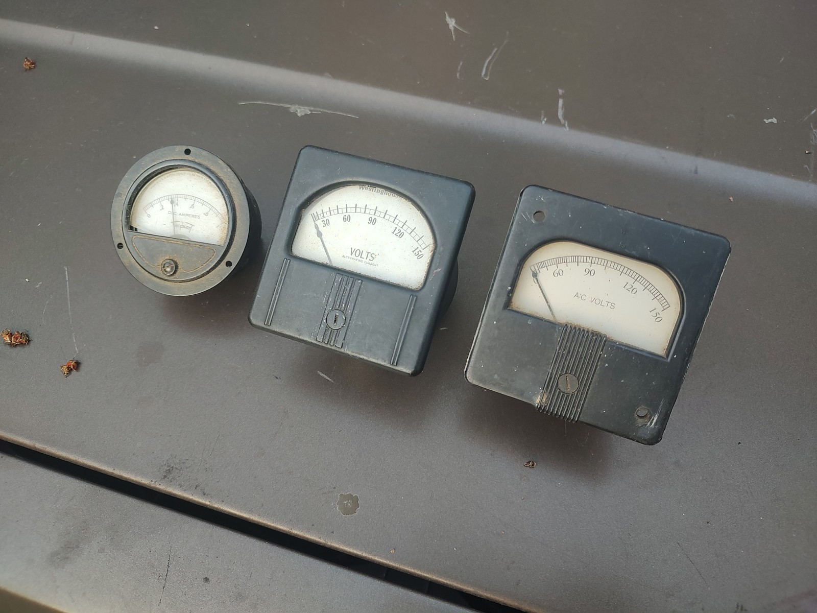Lot Of 3 Panel Meters