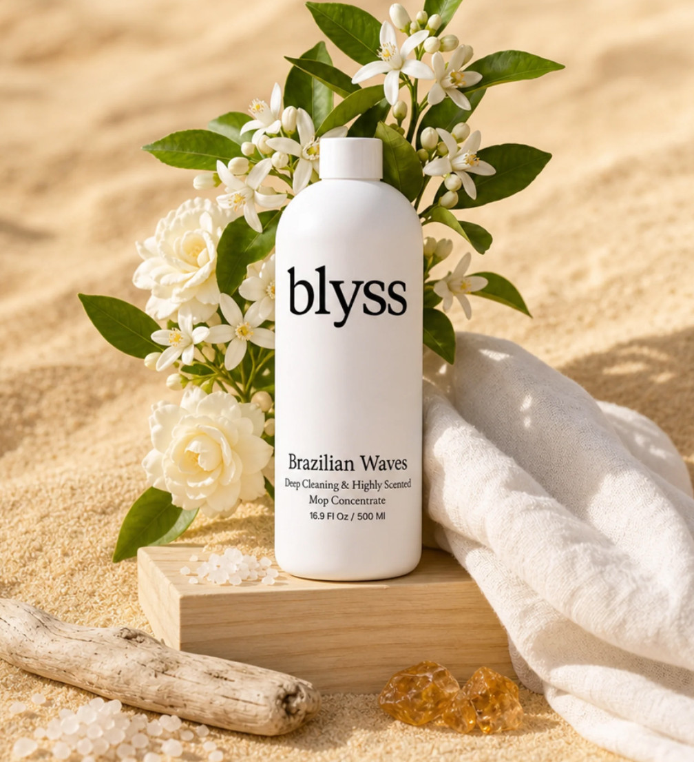 Mop Soap - Blyss Brazilian Waves Scented Floor Cleaner, Long-Lasting Fragrance