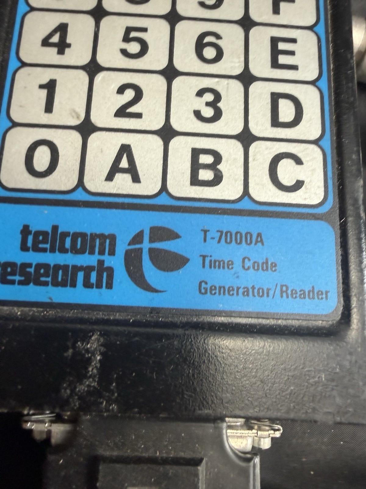 Telcom Research T-7000A Time Code Generator/Reader SMPTE EBU Portable Untested