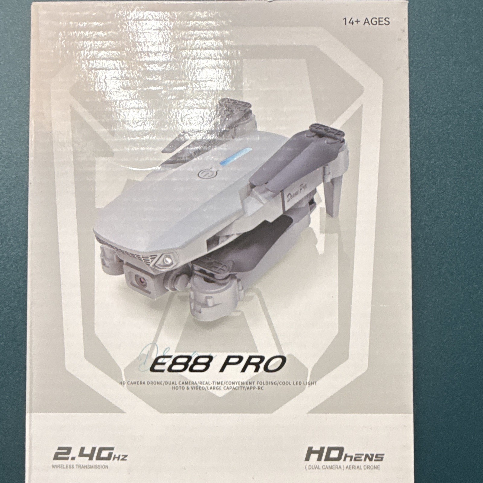 Drone Pro E88 PRO Foldable Quadcopter Drone w/ Camera, App Control, Black