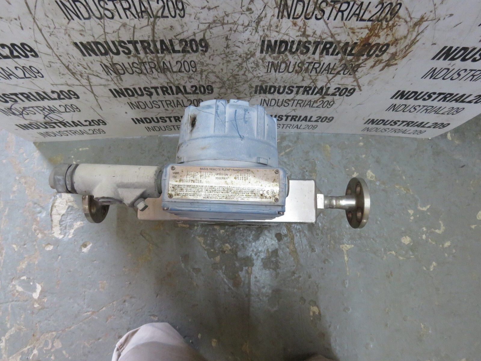 MICRO MOTION MASS FLOW SENSOR F050SI113SU w/ IFT9701I3N3U USED