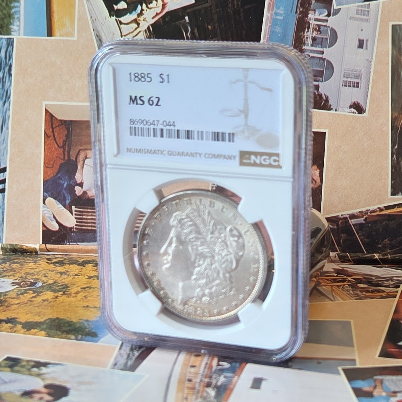 1885 Morgan Silver Dollar $1 NGC MS 62 - Philadelphia Mint Business Strike
