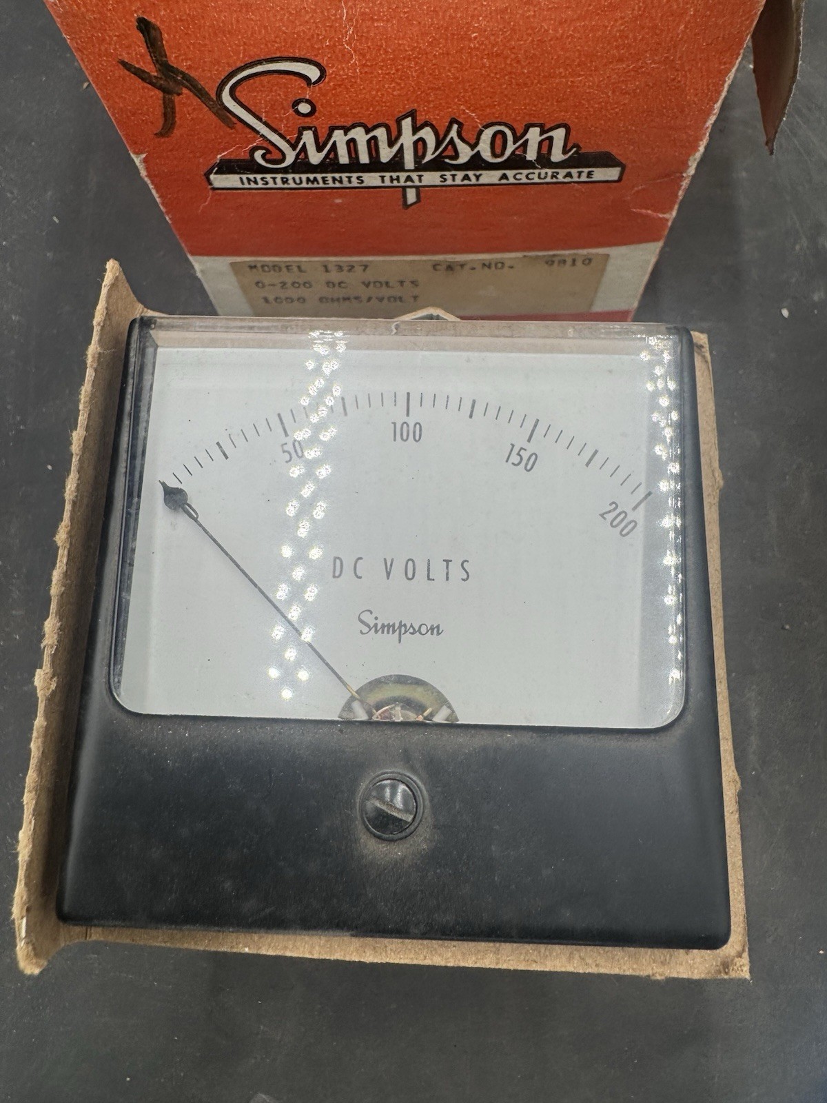 Simpson 25-0-25 DC Microamps Model 1327 Meter Movement Cat. #4420 NOS