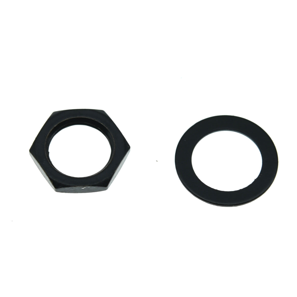 20pcs Guitar Input Output Jack Socket Nut and Washer Metric Jack Nuts Black