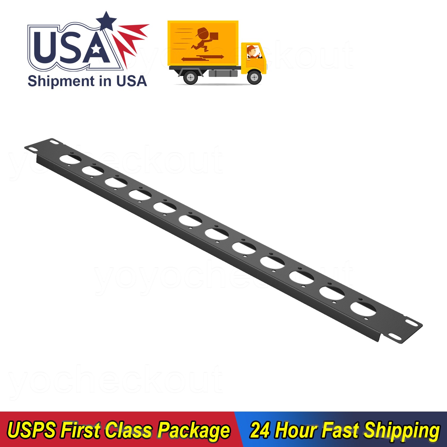 1u 12 Port For USB, network, HDMI XLR D-Type Connectors Hinged Patch Panel