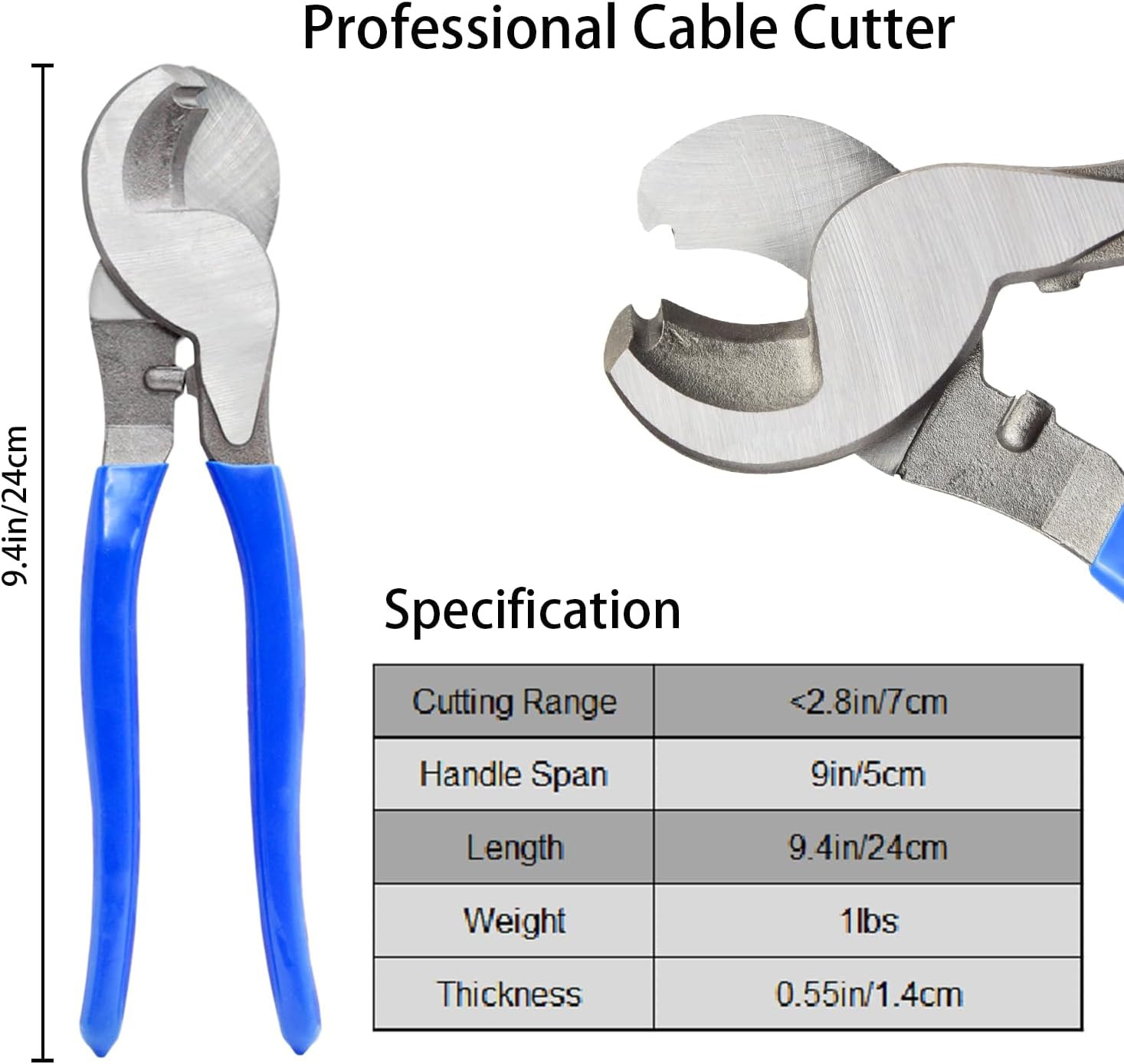 Cable Lug Crimping Tool with 100Pcs Copper Wire Lugs, Battery Cable Lug