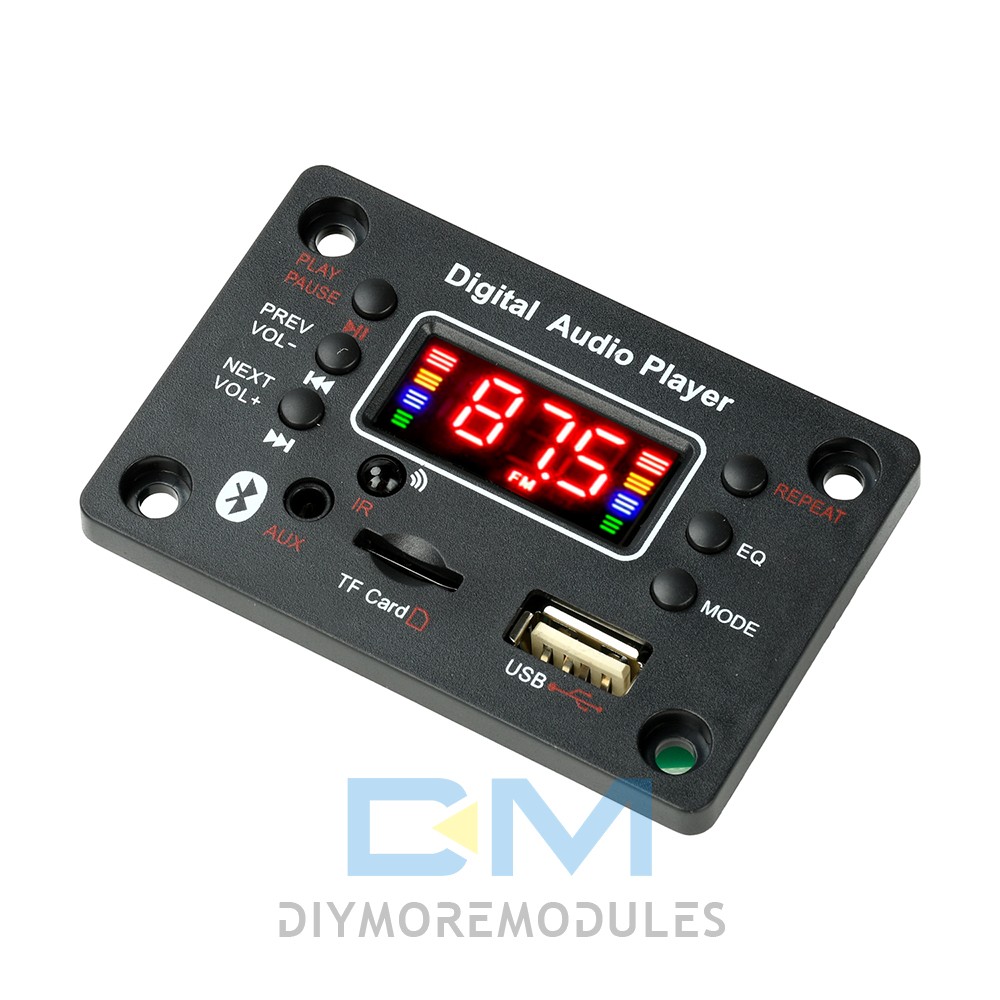 Audio Amplifier Board 2*25W 2CH Bluetooth 5.0 MP3 Decoder Board with Amplifier