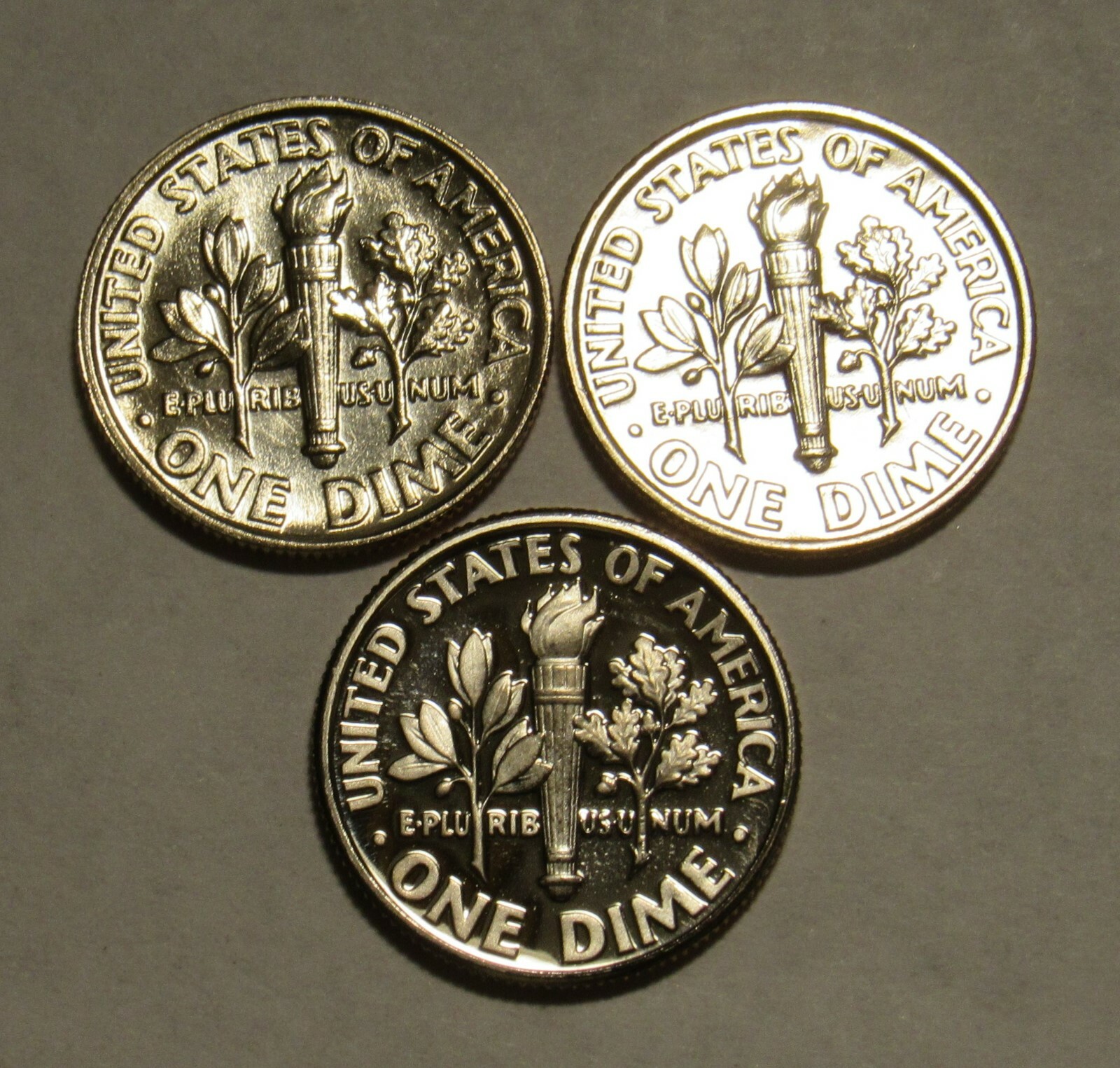 1993 P,D&S Roosevelt Dimes in BU and Proof condition