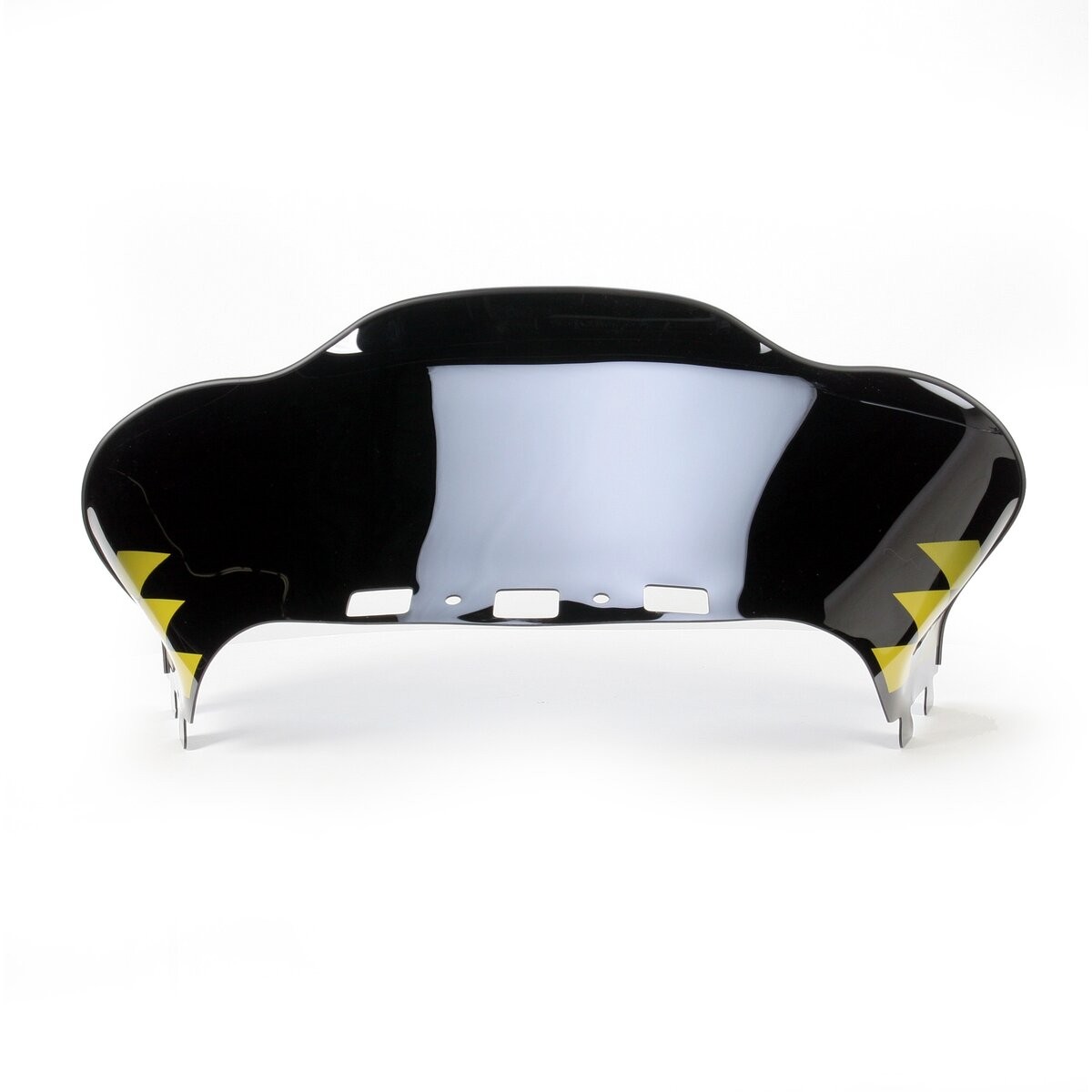 PowerMadd Cobra 14 1/2 in. Low Black/Yellow Windshield - 13225