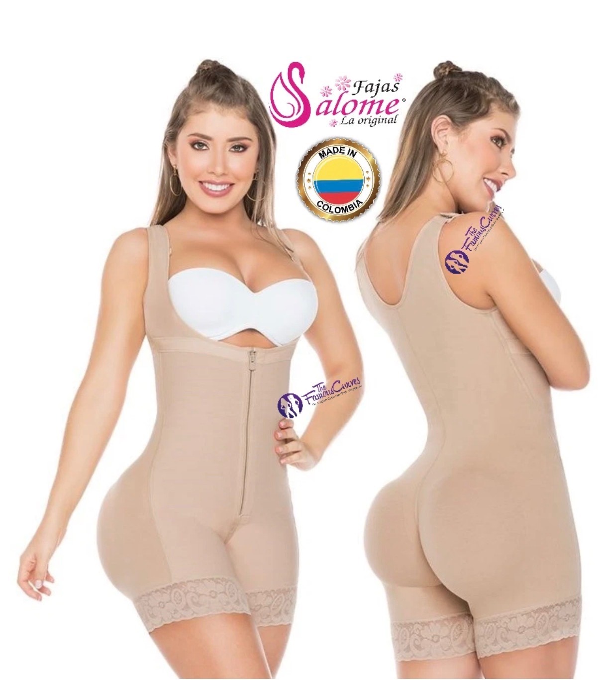 Fajas Colombianas Reductoras Body Levanta Cola Post Surgery Partum Slim Girdle
