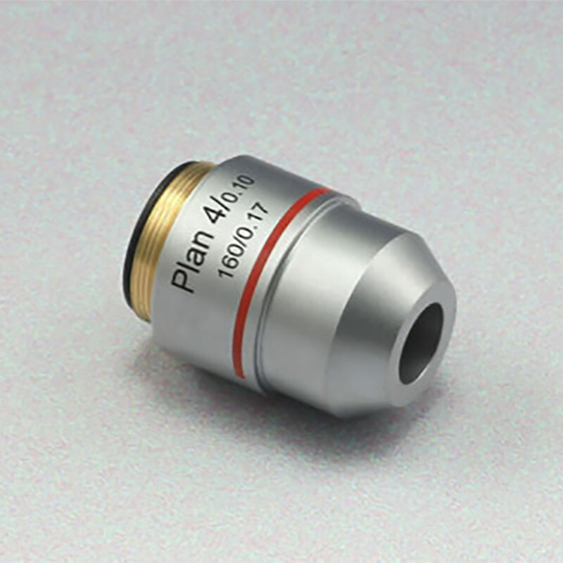 Universal RMS Thread 4X PLAN Objective Lens 160/0.17 for Biological Microscope