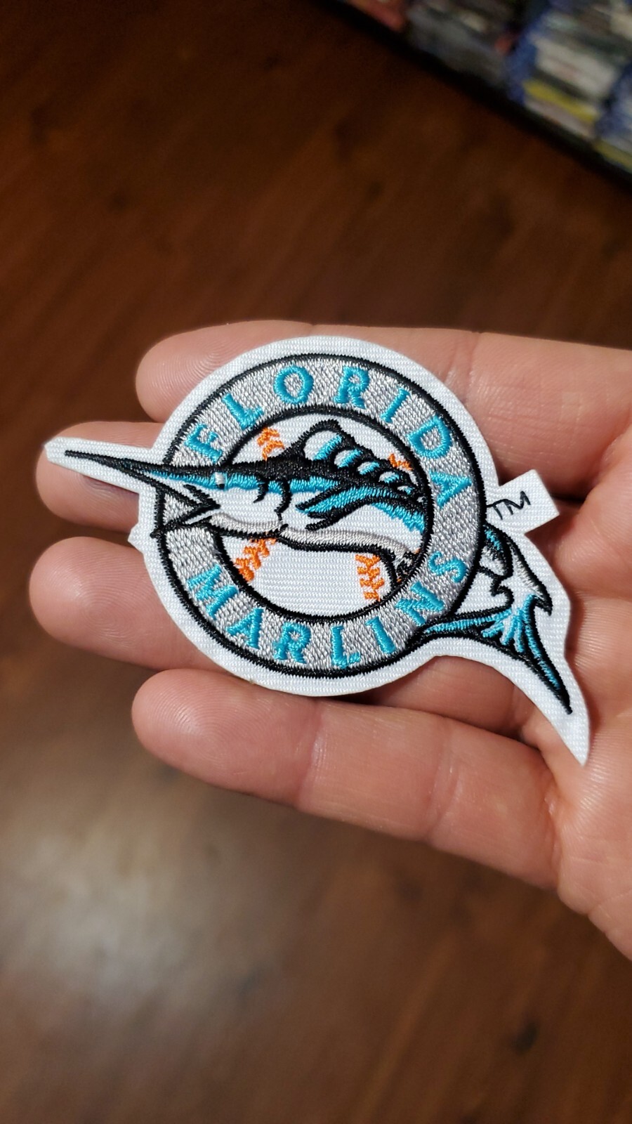 Miami Marlins Vintage Style Patch. Embroidered. Iron On Backing. 3"x3"