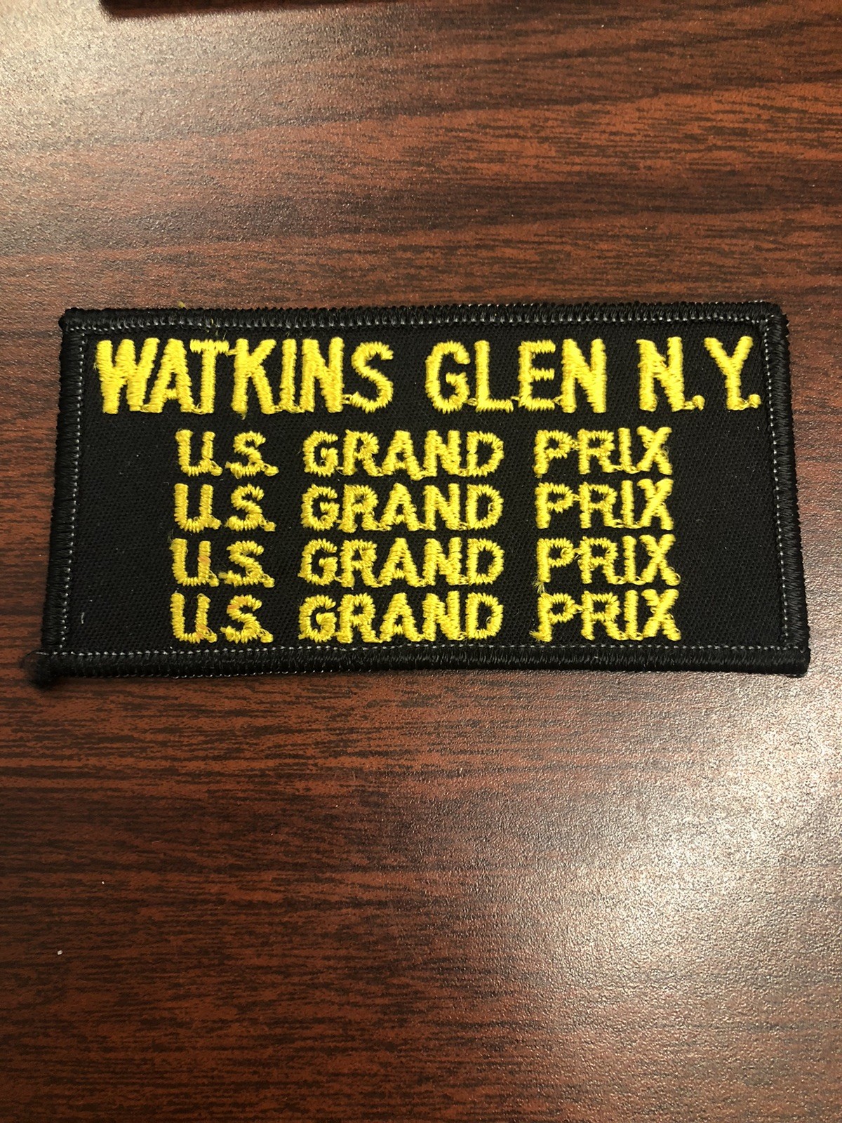 VTG Watkins Glen NY US Grand Prix Old School Racing Patch