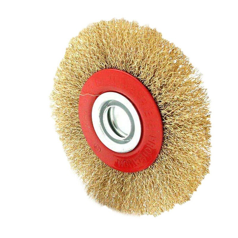 5 6 8 Inch Wire Wheel Bench Grinder Wire Brush Disc With Reducer Bushing Adapter