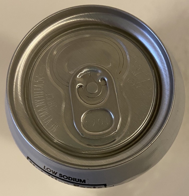 12 oz. WHITE COKE CAN ( POLAR BEARS ) EMPTY BOTTOM OPENED