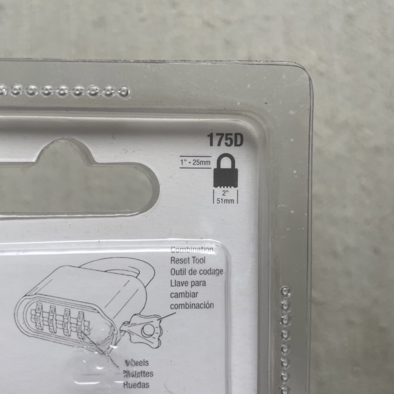 Master Lock 175D Combination Padlock