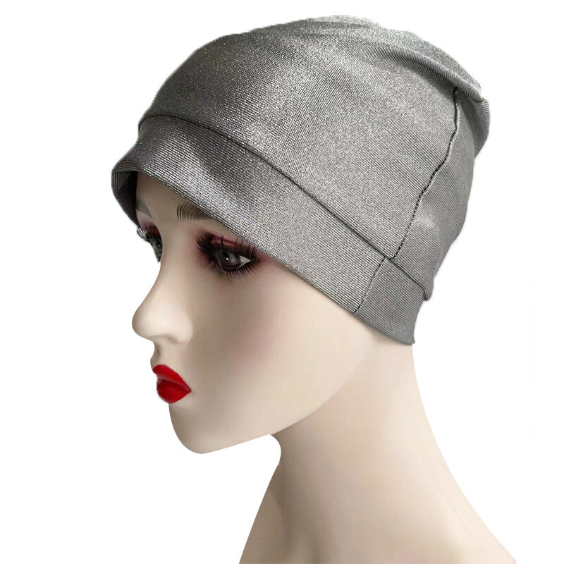Anti Radiation Cap Silver fiber electromagnetic Wave Rfid Shielding EMF Liner