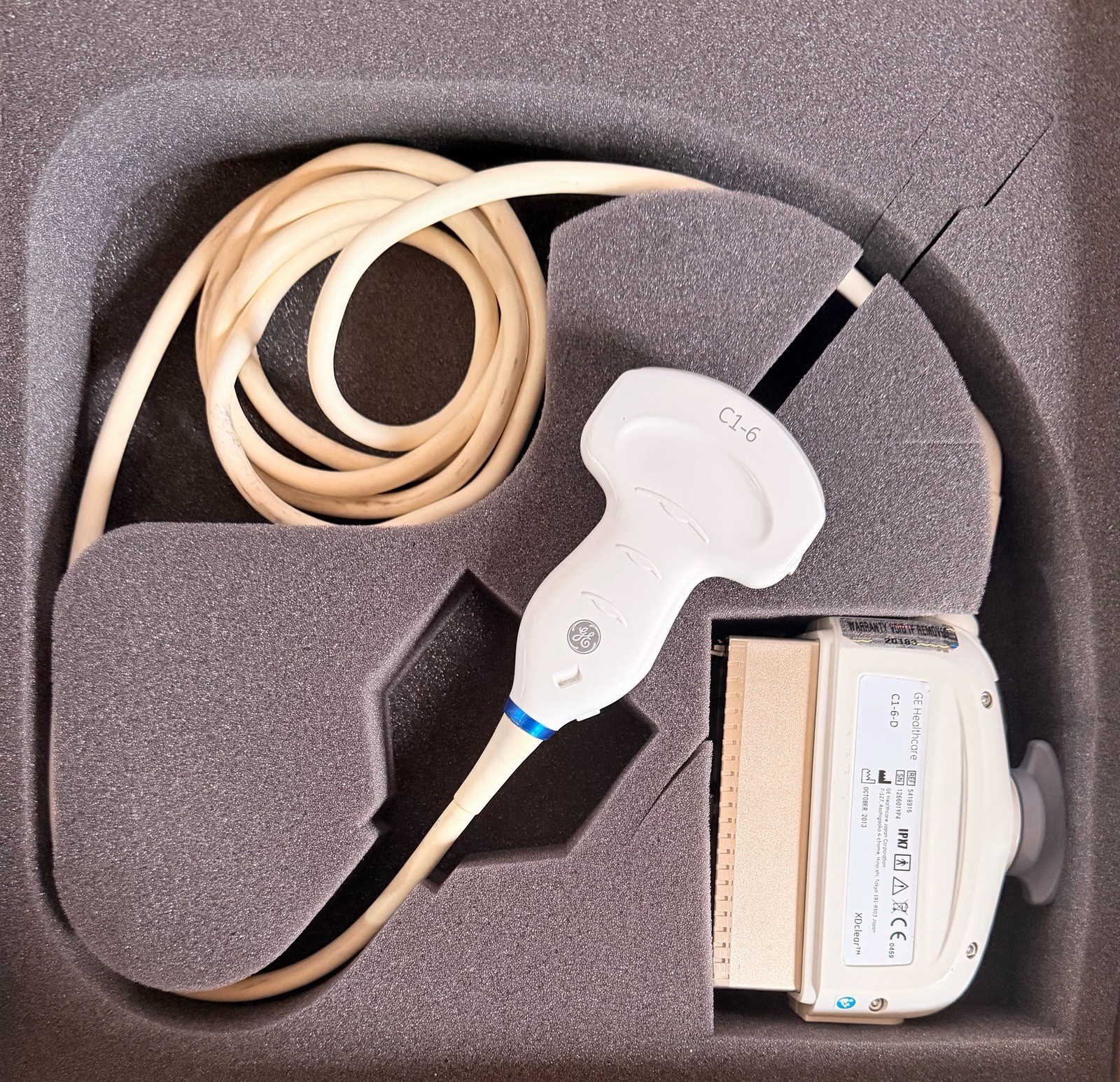 GE C1-6-D XDClear Ultrasound Probe | Tested | 60 Day Warranty | SN 01YP4