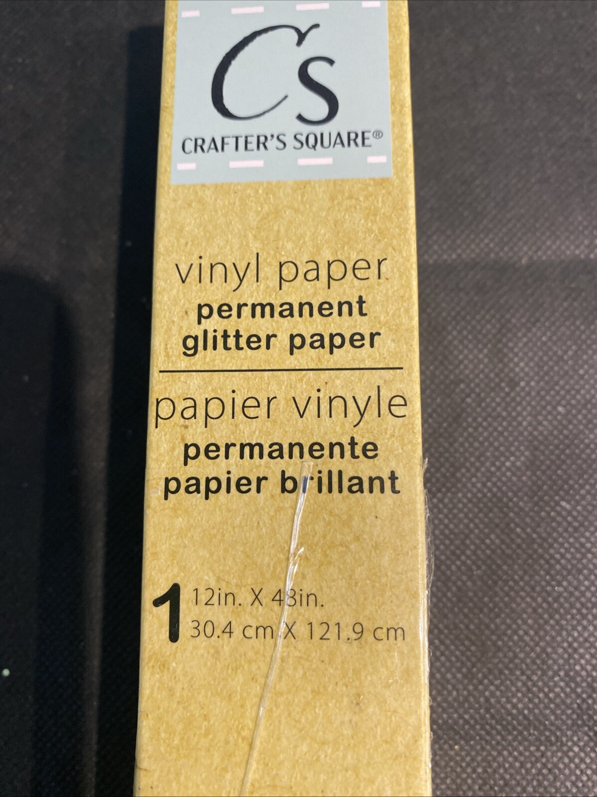 Crafters Square Vinyl Permanent Glitter Paper, New