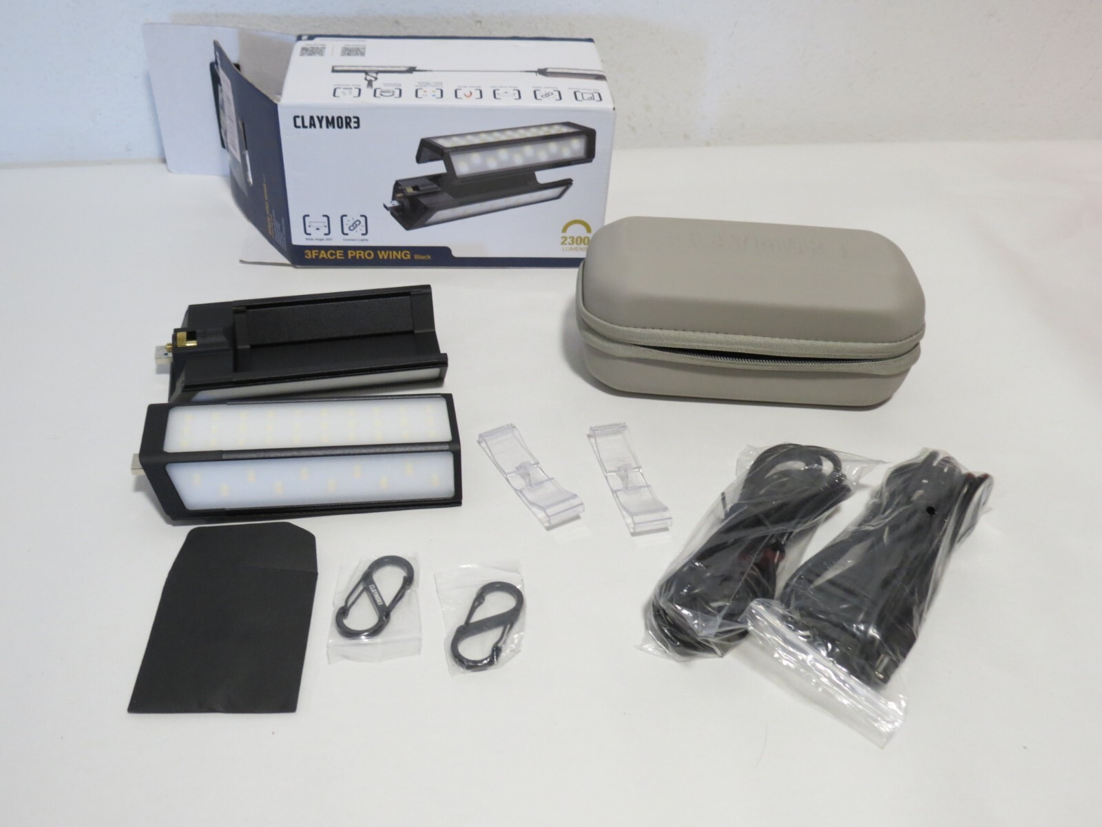 Claymore 3Face Pro Wing (Black) - Rechargeable Surface Area Light Bar