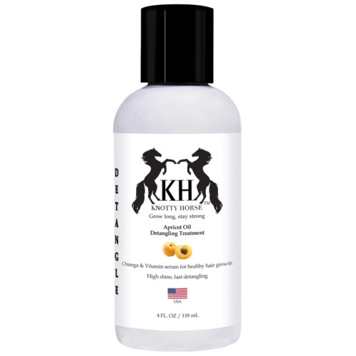 Knotty Horse Apricot Oil Horse/Dog Detangling Treatment - 4 oz. Travel Size