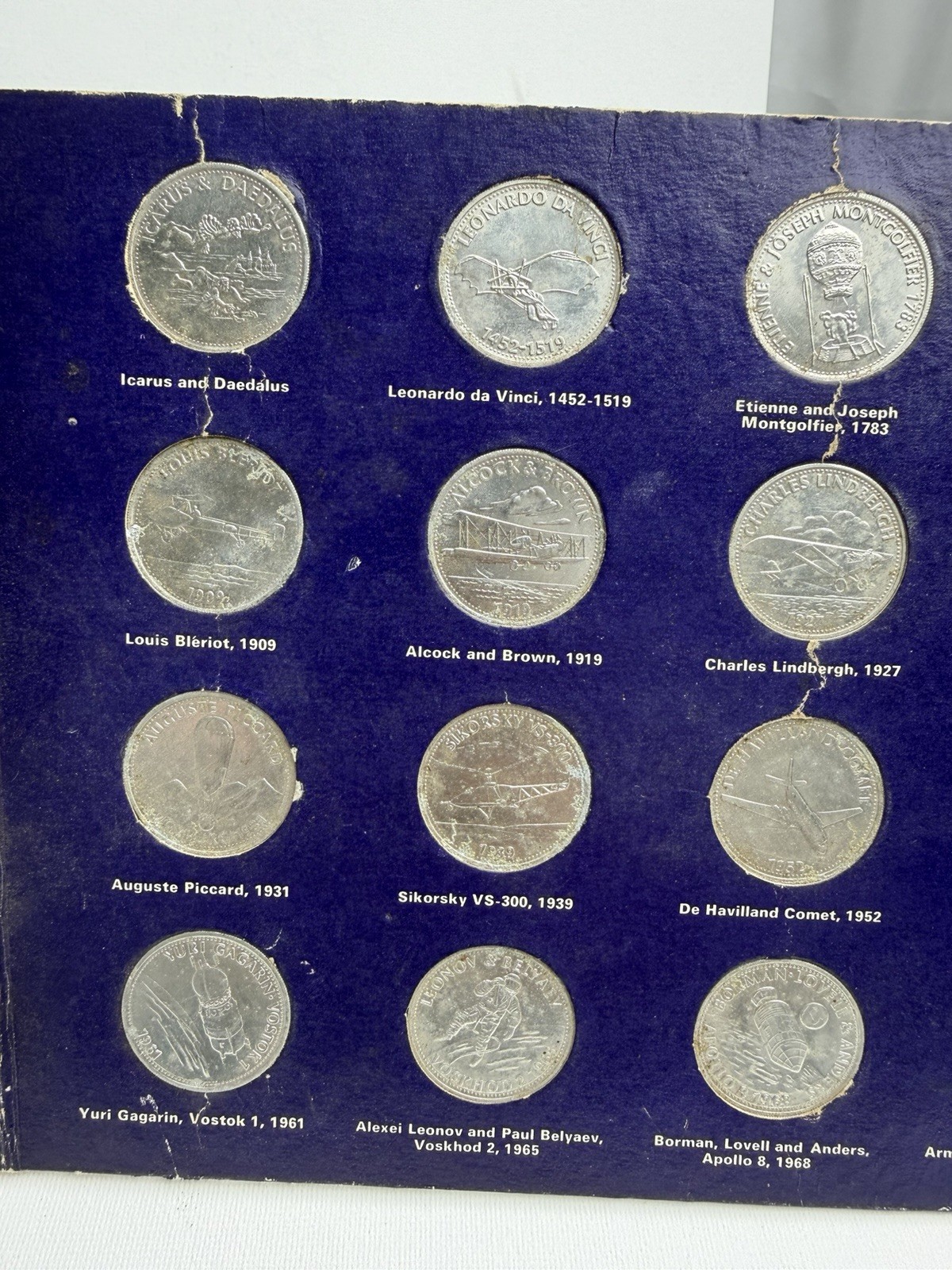 Man in flight Complete coin collection Set 2