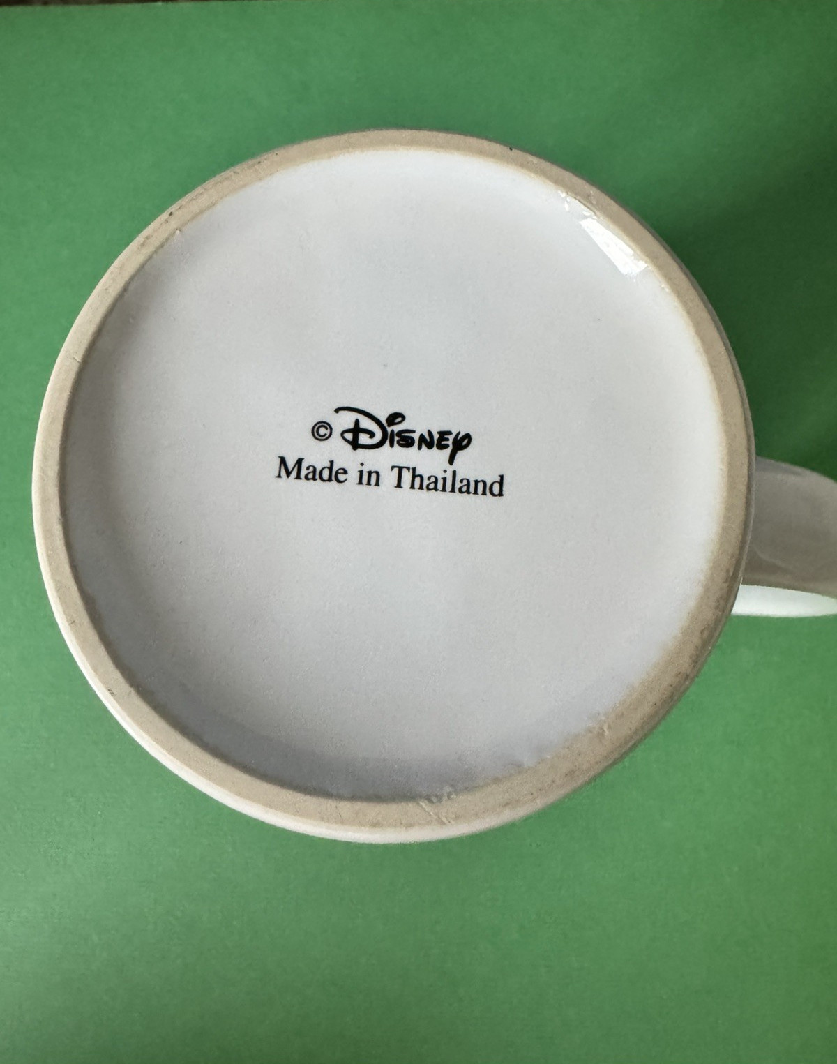 Disney Pluto Green Painted Look Oversize Ceramic Coffee Tea Mug H