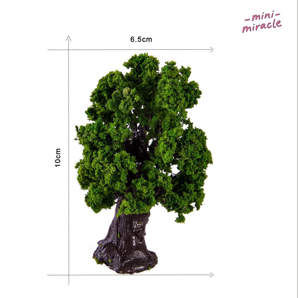HO/OO Scale Miniature Landscape Trees Garden Green Plants Model Railroads Scene