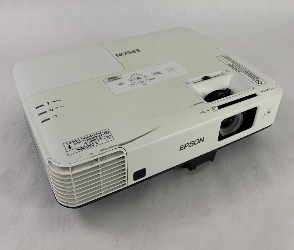Epson H451A PowerLite 1880 LCD Lamp Projector 2582 Lamp Hours No Remote