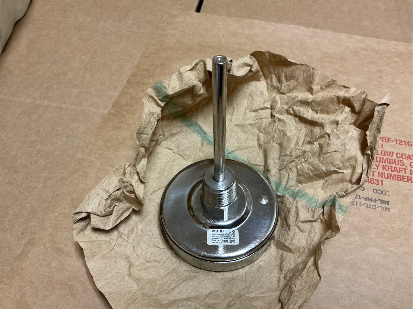 REOTEMP, BIMETAL THERMOMETER, MODEL R