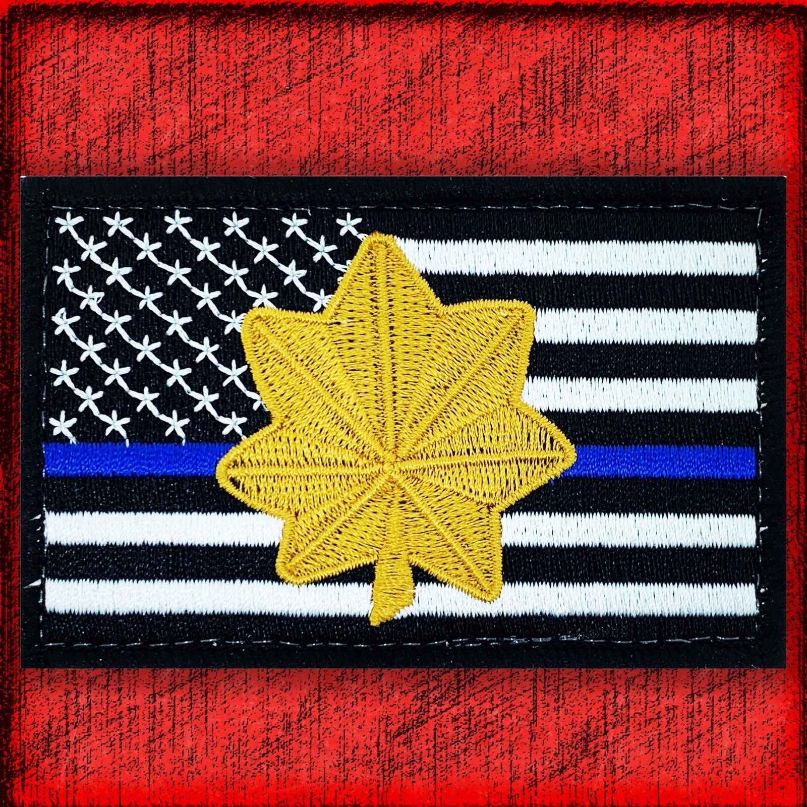 Thin Blue Line Major Patch Gold
