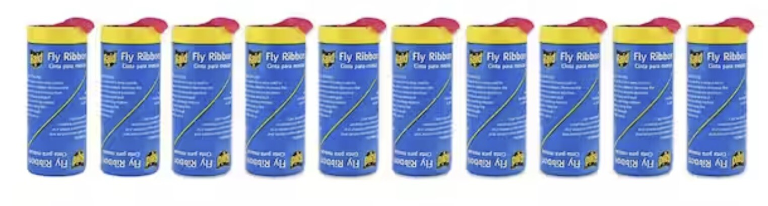 Raid FR10B-RAID 10 Count Fly & Insect Catcher Ribbons