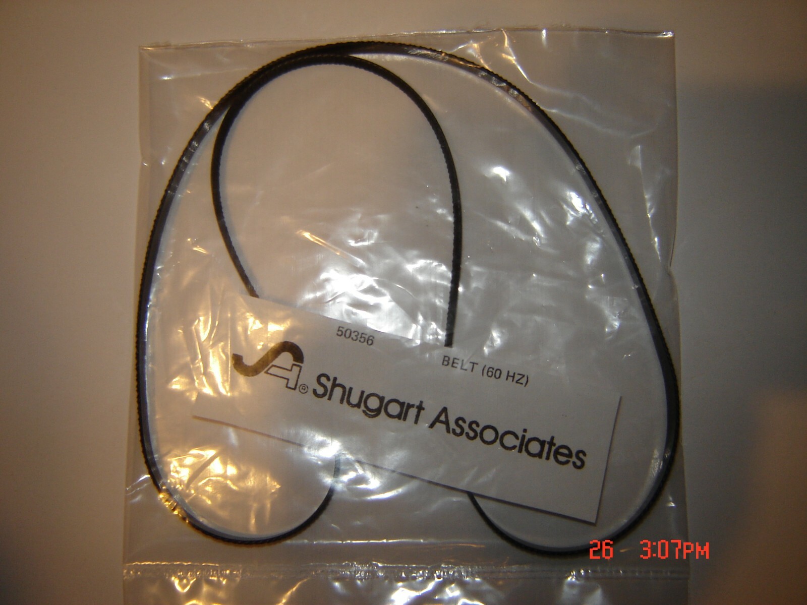 SHUGART 800-801,8'' Floppy Drive Fabric Belt,60HZ,Shugart #50356 Drive Belt,New