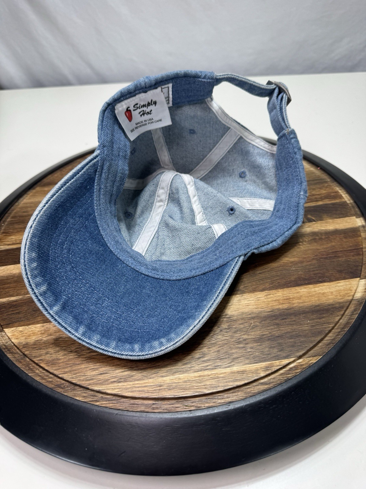 Born To Golf Denim Rhinestone Adjustable Hat
